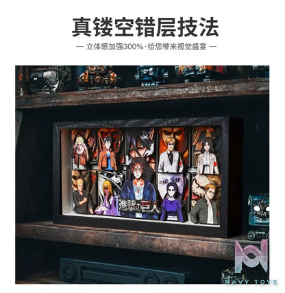 Yu Zhi Jiang Studio – Attack on Titan Multiple Characters 3D Decorative Painting Attack on Titan