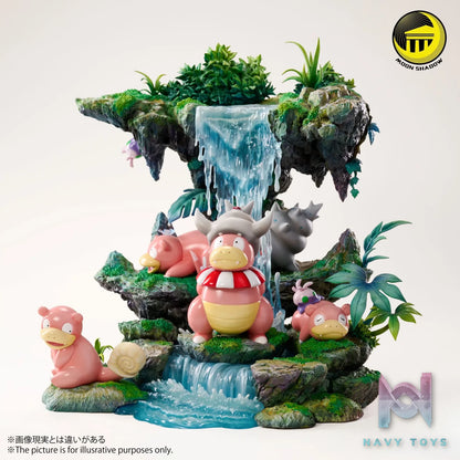 MoonShadow Studio – Nature Series Slowpoke Family Pokémon