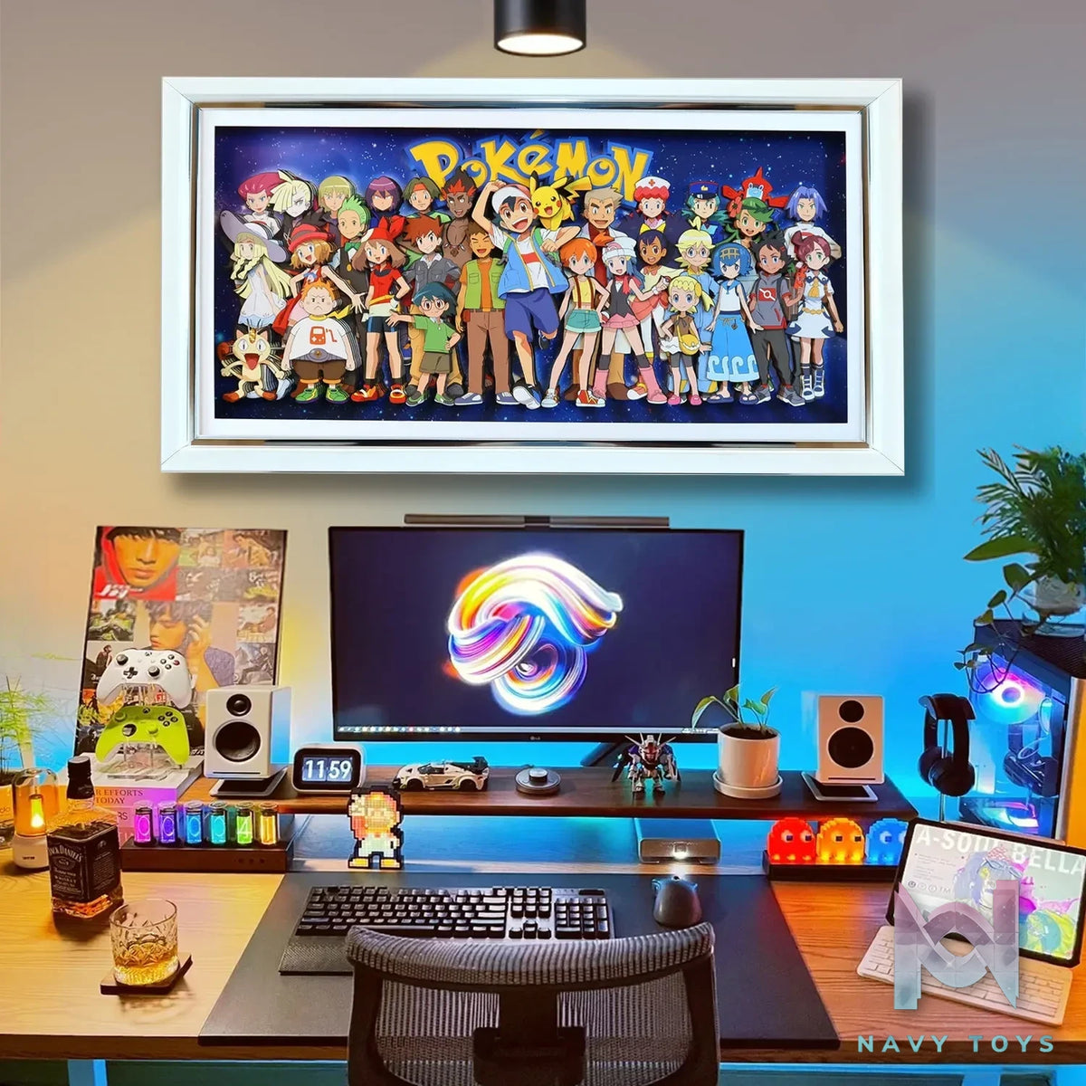 KALA HOME Studio – Pokémon Multiple Characters #10 3D Decorative Painting Pokémon