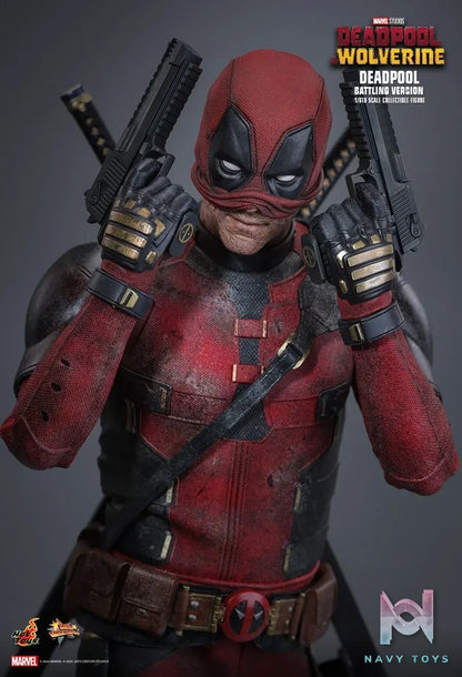 Hottoys – Marvel Deadpool & Wolverine Deadpool (Battling Version) MMS782 (Licensed)