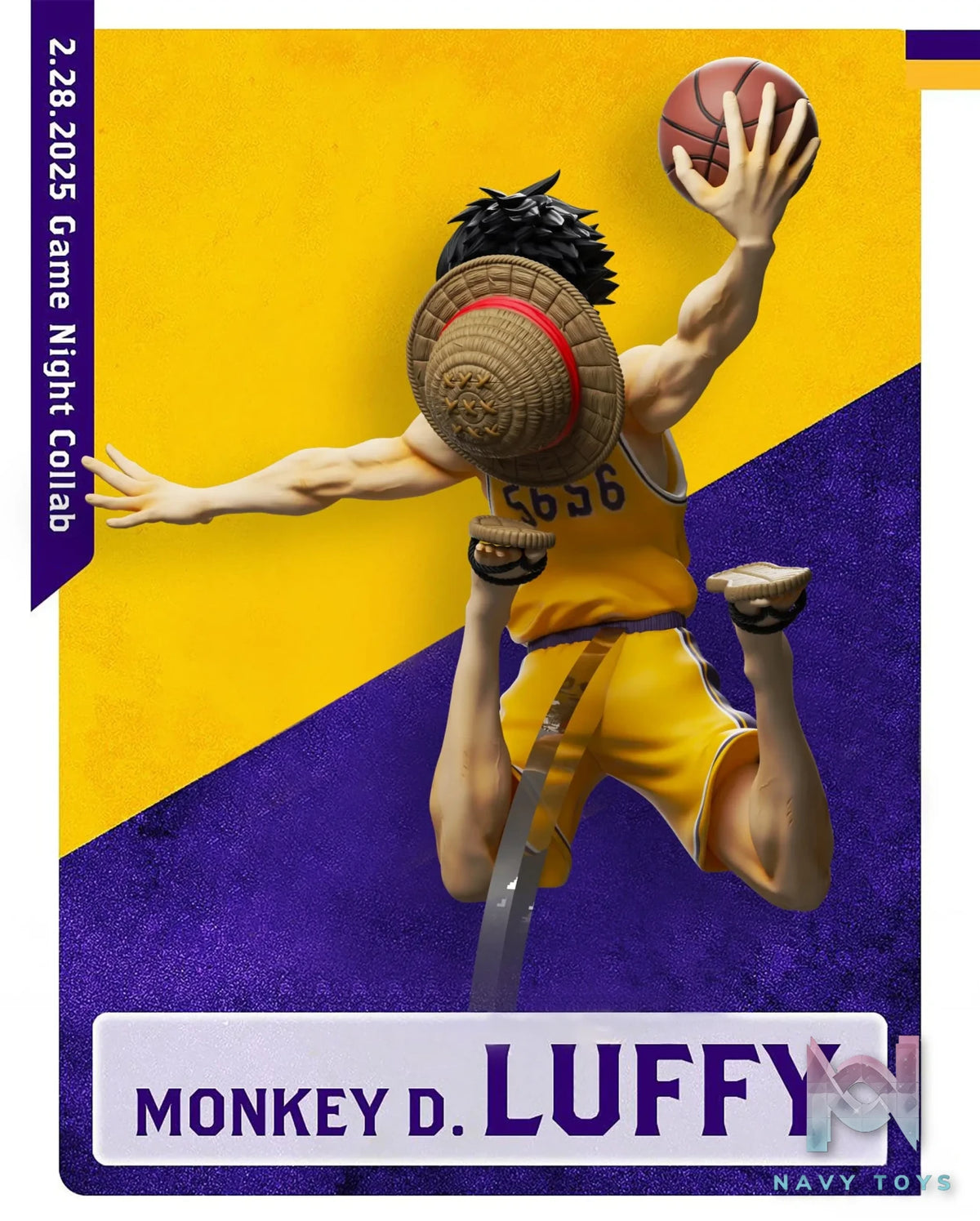 K9 Studio – One Piece Straw Hat Basketball Team 1/6 Monkey D. Luffy Full Body Statue