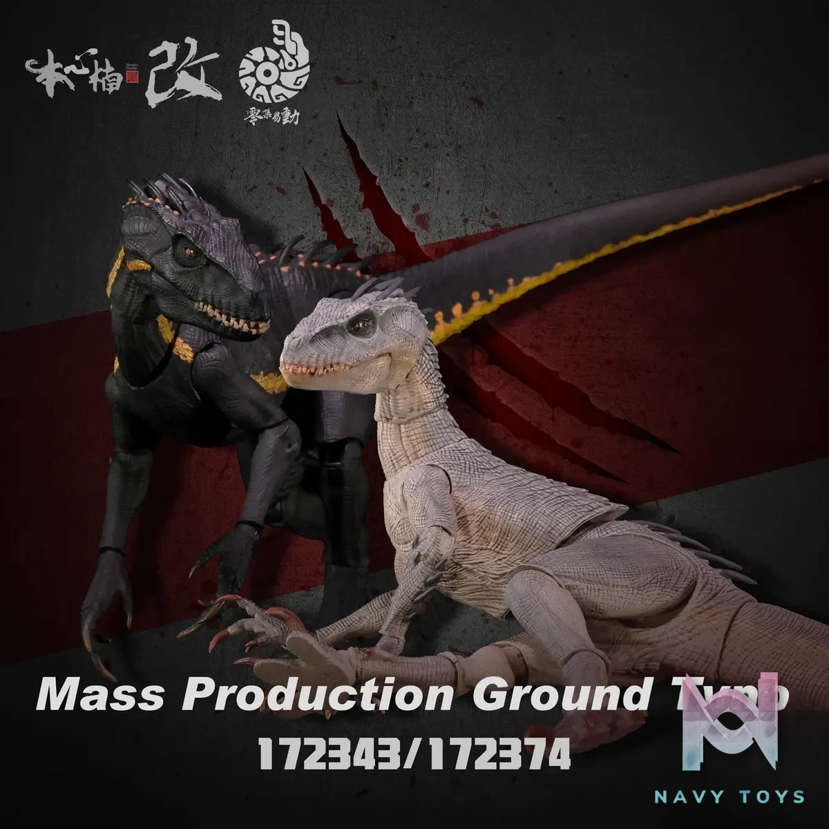 Nanmu Studio – Mass Production Ground Type Super Articulated Dinosaur Action Figure 172343 172374 (Licensed)