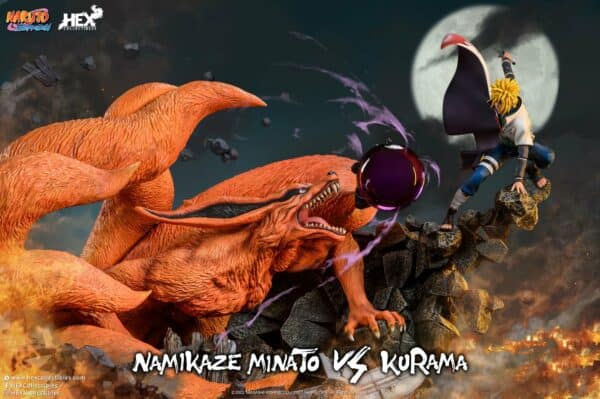 HEX Collectibles Studio - Namikaze Minato vs Kurama resin statue Hex collectibles anime figure