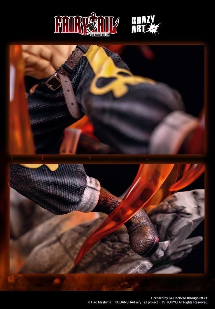 Natsu Dragneel resin statue Krazy art Studio anime figure