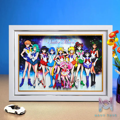 Yu Zhi Jiang Studio – Sailor Moon Multiple Characters Series #2 3D Decorative Painting Sailor Moon