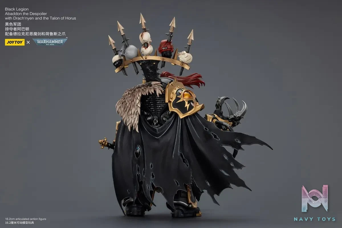 JOYTOY – 1/18 Black Legion Abaddon the Despoiler with Drach’nyen and the Talon of Horus JT02922 (Licensed)