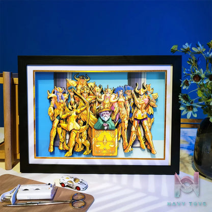 Yu Zhi Jiang Studio – Saint Seiya Multiple Characters 3D Decorative Painting Series #4 Saint Seiya