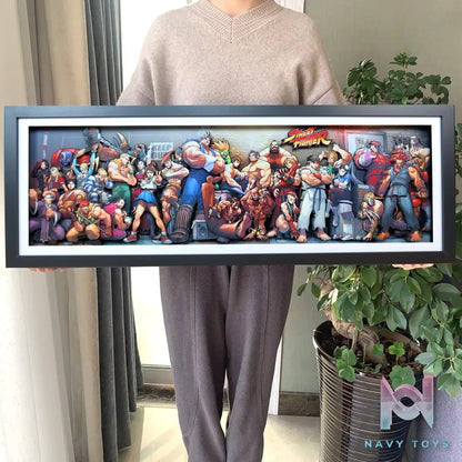 KALA HOME Studio – Street Fighter Multiple Characters #01 3D Decorative Painting Street Fighter