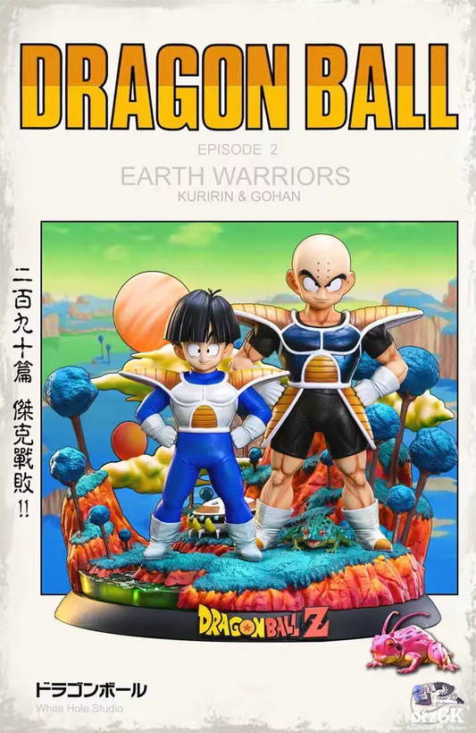 White hole Studio - Dragon Ball Namek Series: Earth Warriors Son Gohan & krillin resin statue Navy Toys anime figure