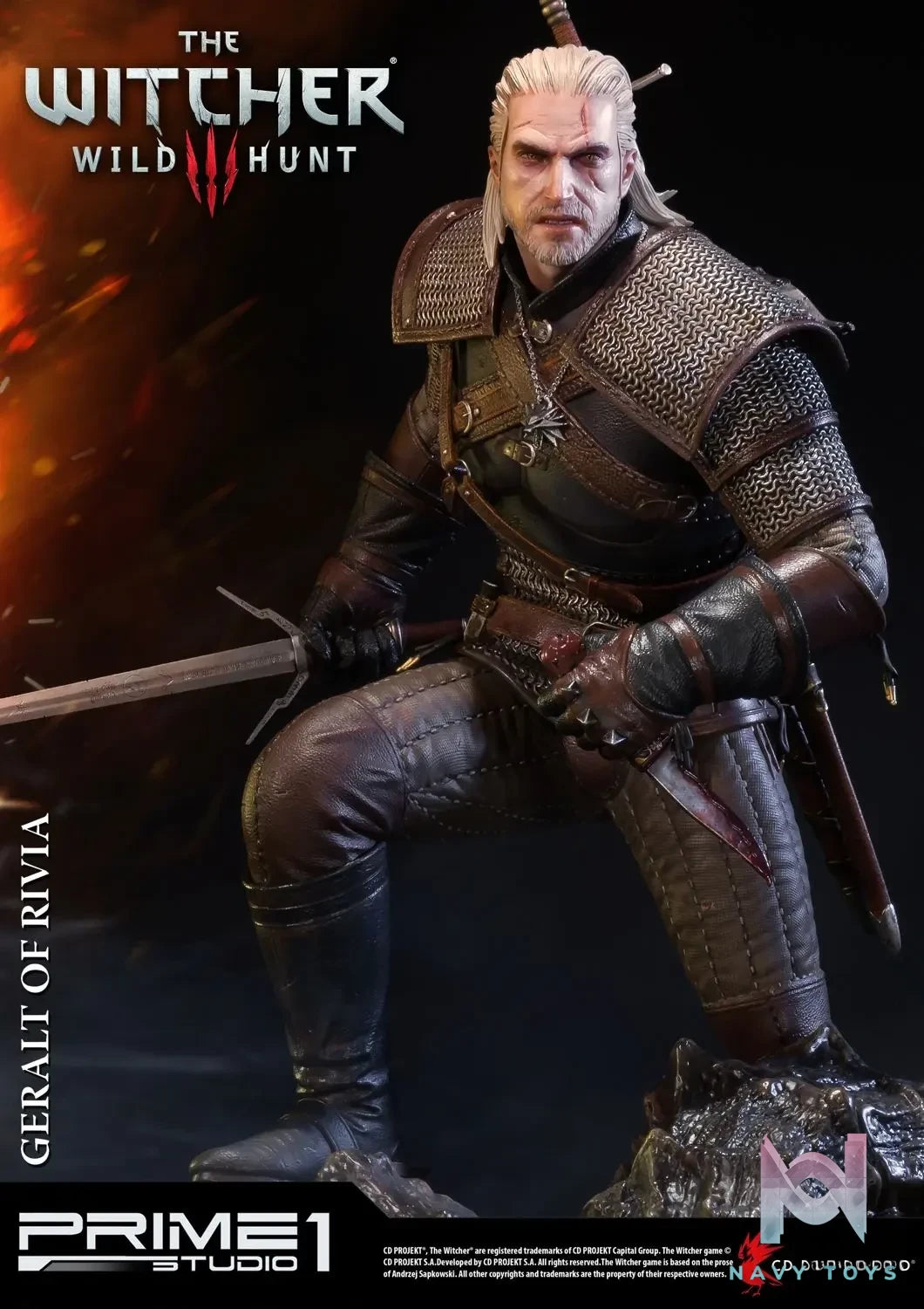 Prime 1 Studio – Premium Masterline The Witcher 3: Wild Hunt Geralt of Rivia PMW3-01 PMW3-01EX (Licensed)