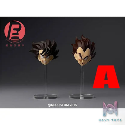 Recustom Studio – Dragon Ball Son Goku & Vegeta Beaten Double Head Sculpture Set