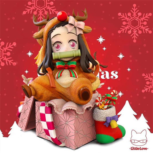Xmas Nezuko Zenitsu - Little Love Studio resin statue little love studio anime figure