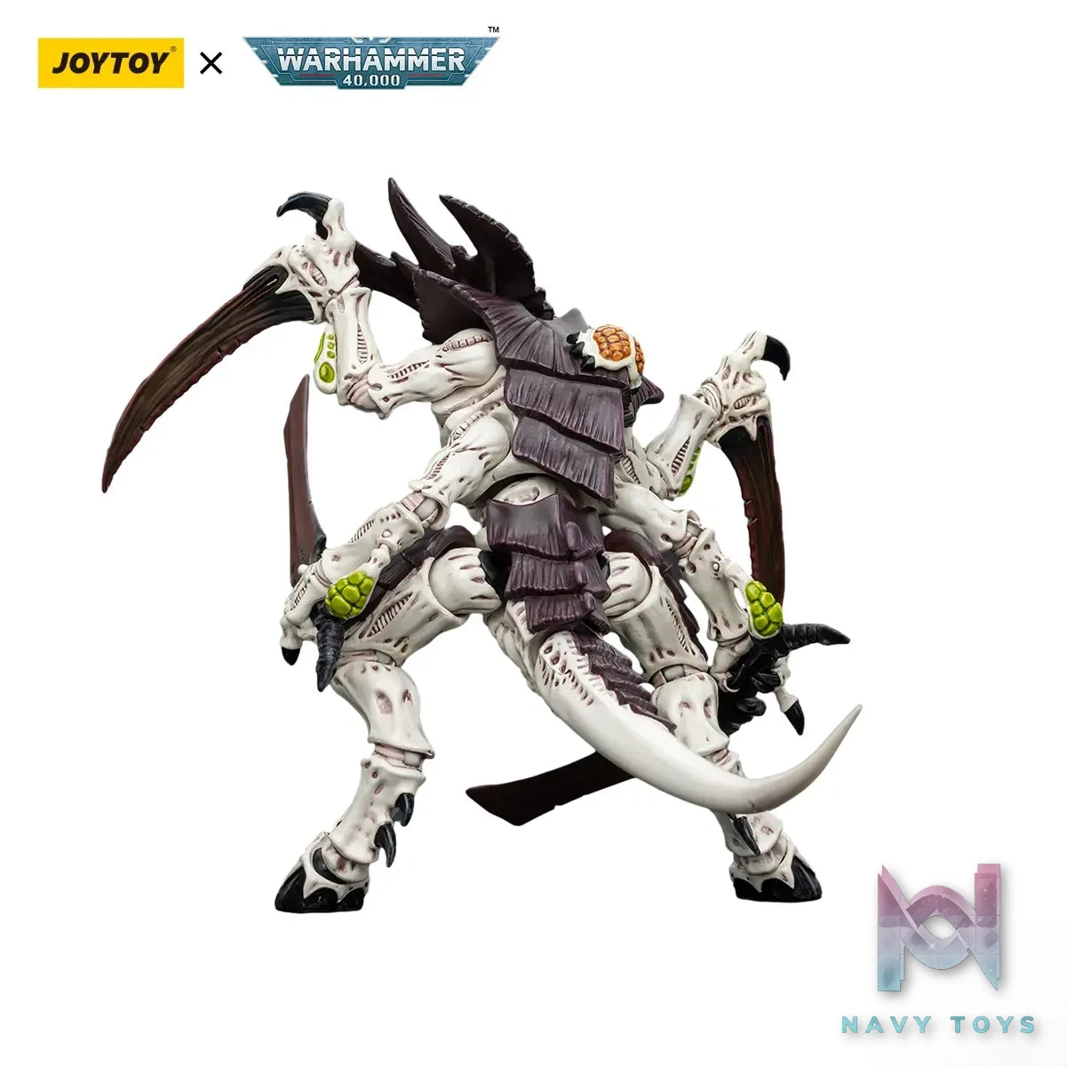 JOYTOY Studio – Warhammer 40,000 Tyranids Hive Fleet Leviathan Tyranid Warrior with Boneswords 2 JT8766 (Licensed)