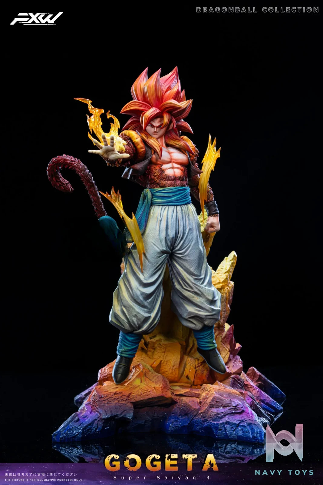 FXW Studio – Super Saiyan 4 Gogeta Standing Dragon Ball