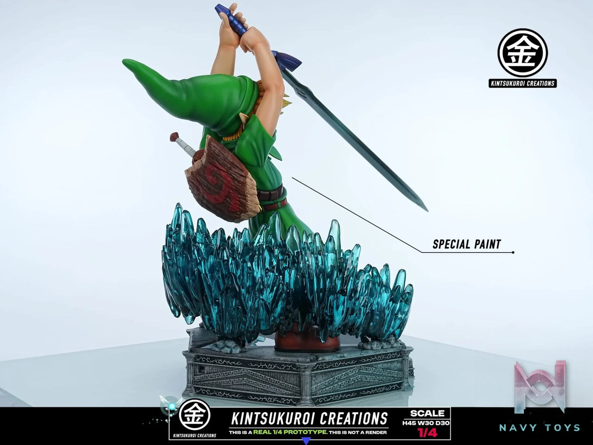 KINTSUKUROI CREATIONS Studio – The Legend of Zelda YOUNG LINK PULLING MASTER SWORD