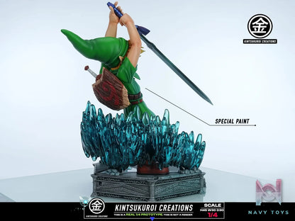 KINTSUKUROI CREATIONS Studio – The Legend of Zelda YOUNG LINK PULLING MASTER SWORD