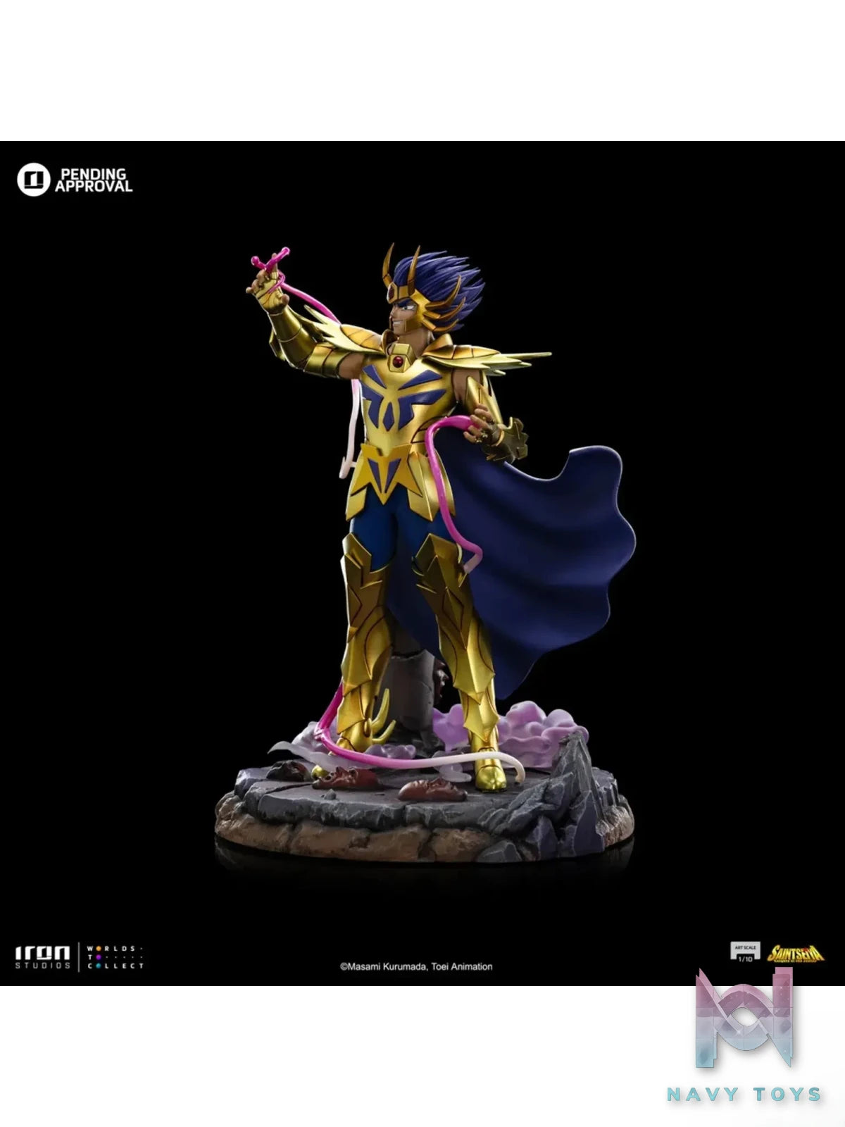 Iron Studio – Saint Seiya Art Scale 1/10 Statue Cancer Deathmask (Licensed)