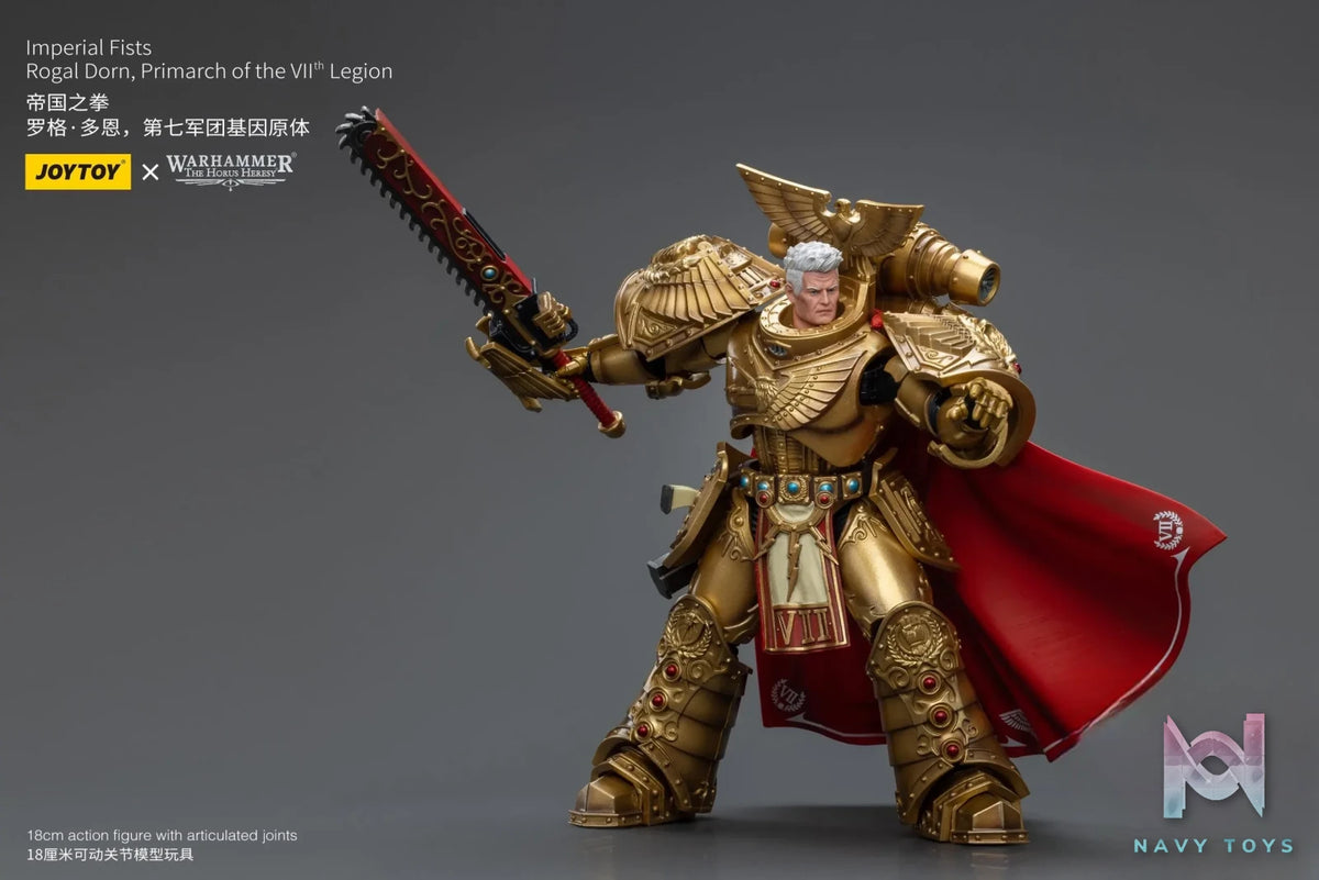 JOYTOY Studio – Warhammer ‘The HorusHeresy’ Imperial Fists Rogal Dorn, Primarch of the Vllth Legion JT8865 (Licensed)