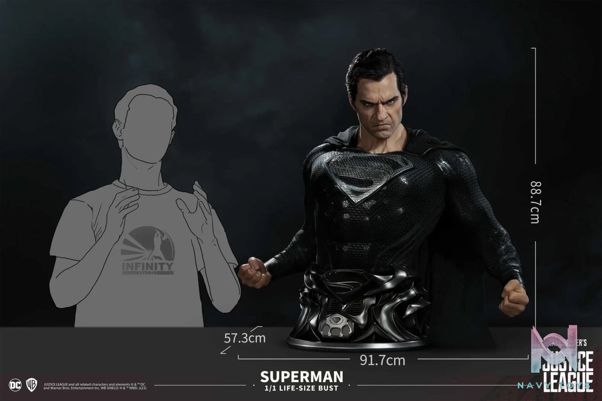 Infinity Studio – DC Series Zack Snyder’s Justice League Superman 1:1 Life Size Bust (Licensed)