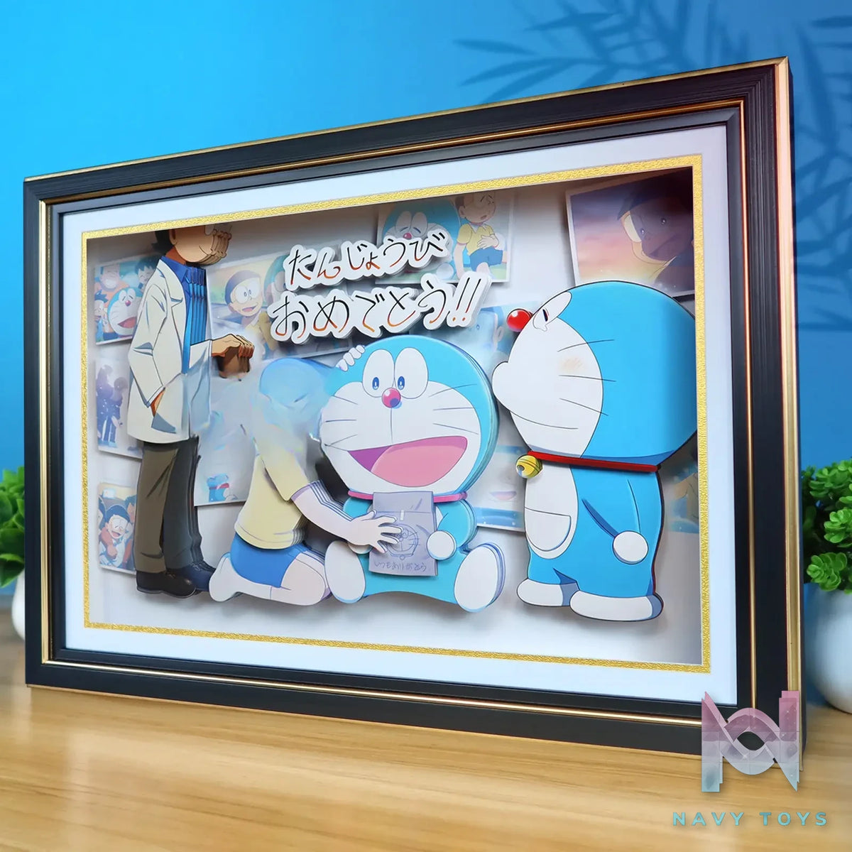 KALA HOME Studio – Doraemon X Nobita Nobi 3D Decorative Painting Doraemon