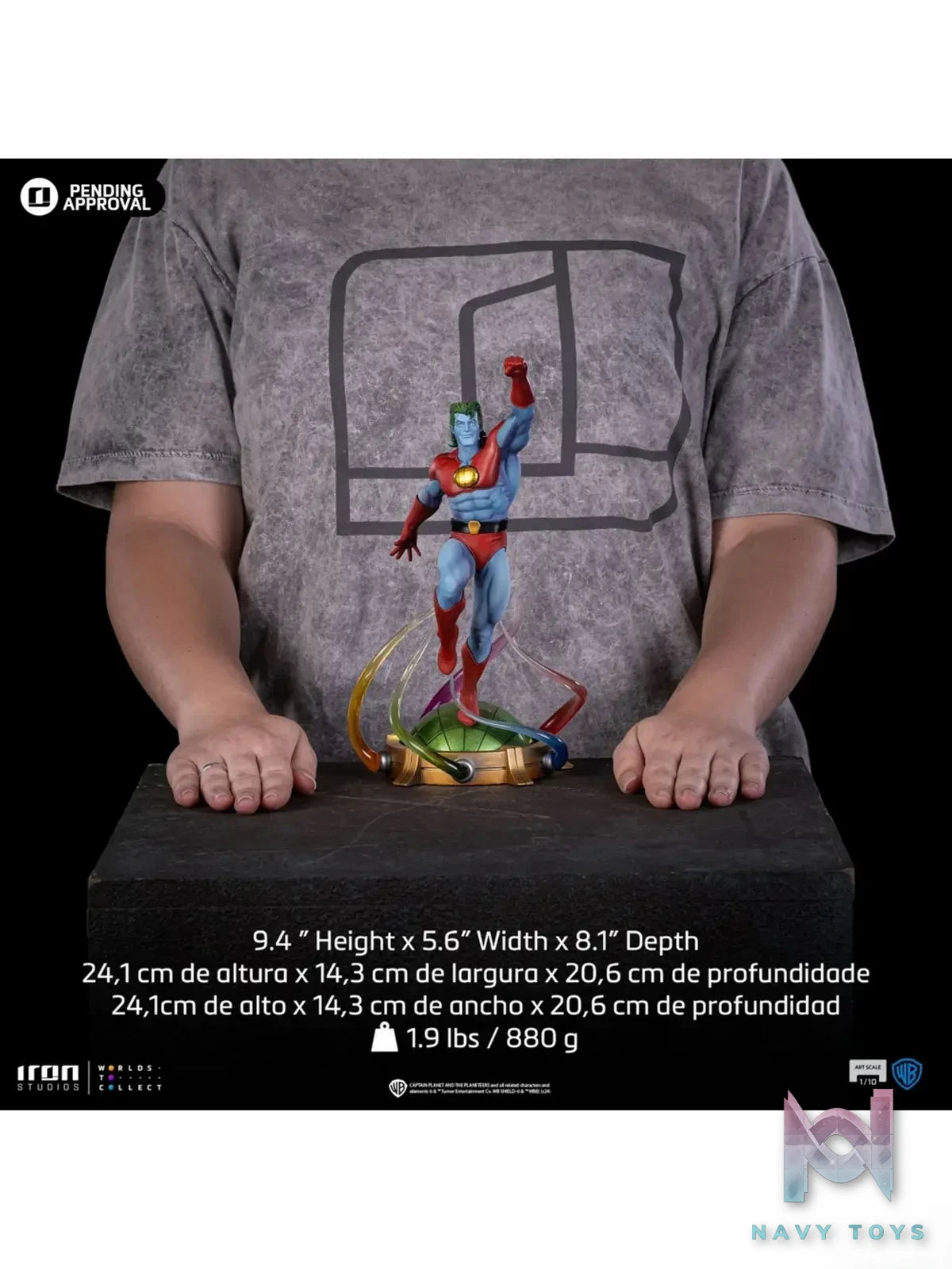 Iron Studio – Captain Planet and the Planeteers 1/10 Captain Planet Statue CAPPLT116124-10 (Licensed)