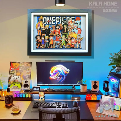 KALA HOME Studio – One Piece Multiple Characters #02 3D Decorative Painting One Piece