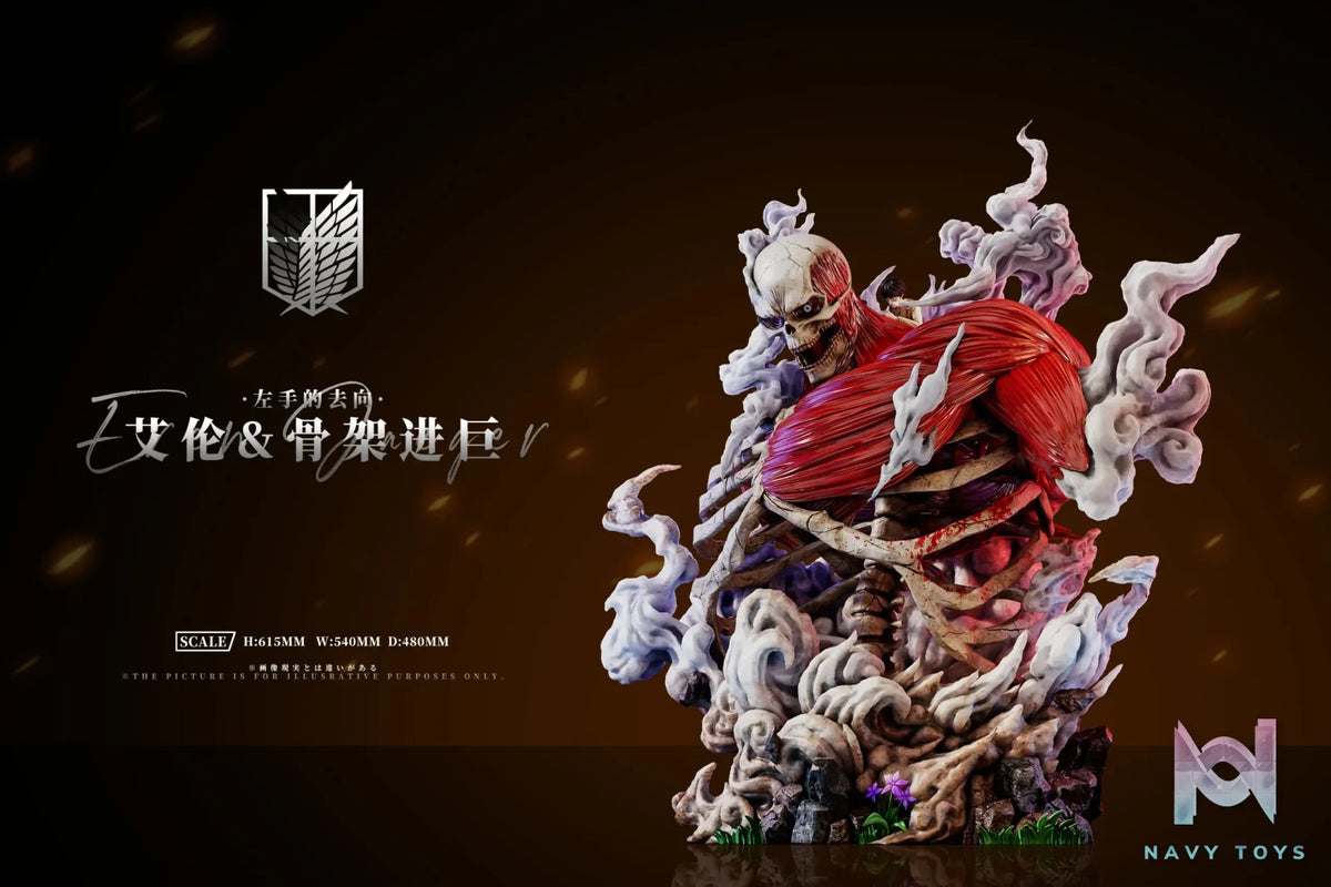 AZ Studio – Attack on Titan Where the Left Hand Goes: Eren & Skeleton Attack Titan
