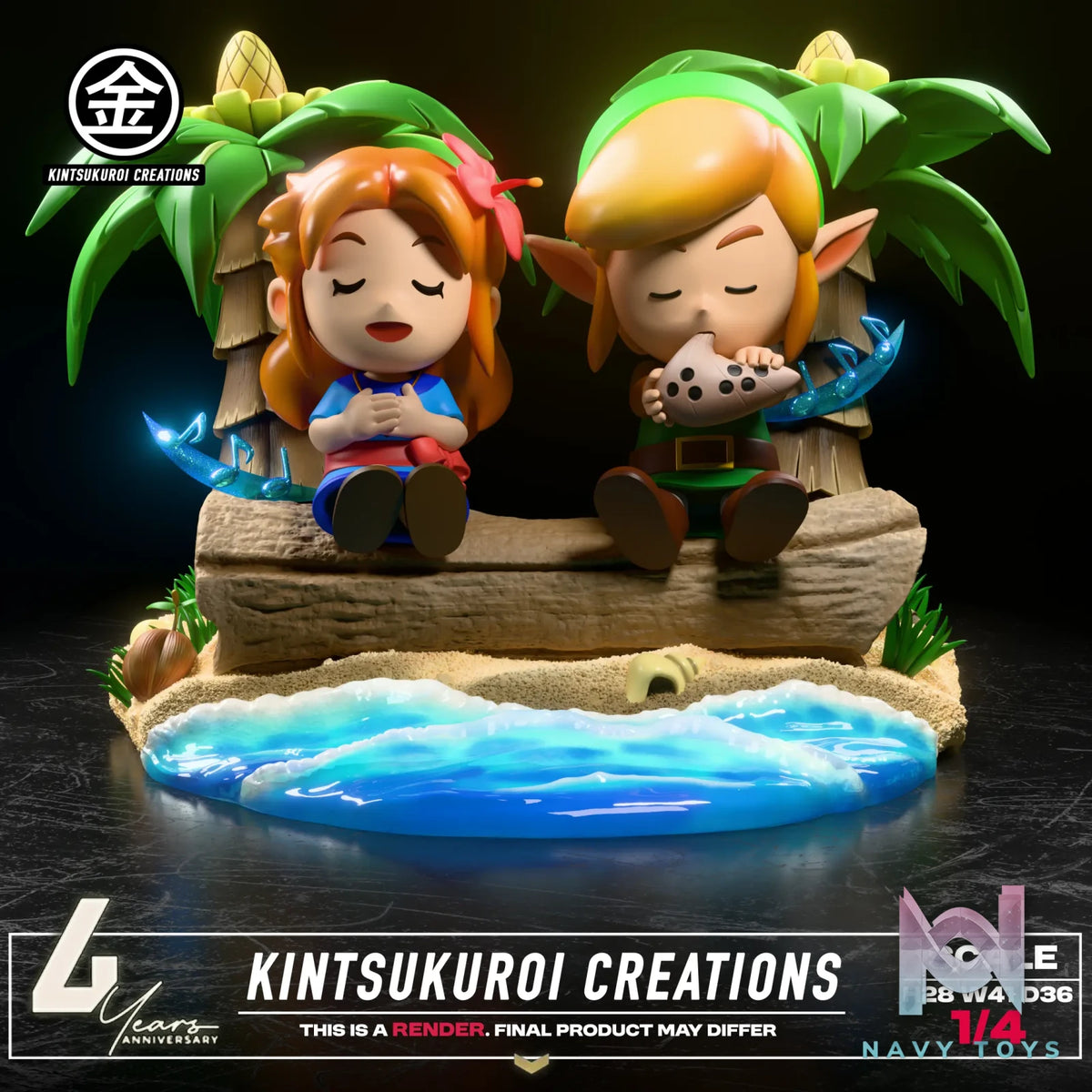 Kintsukuroi Creations Studio – The Legend of Zelda LINK AND MARIN 14 DIORAMA
