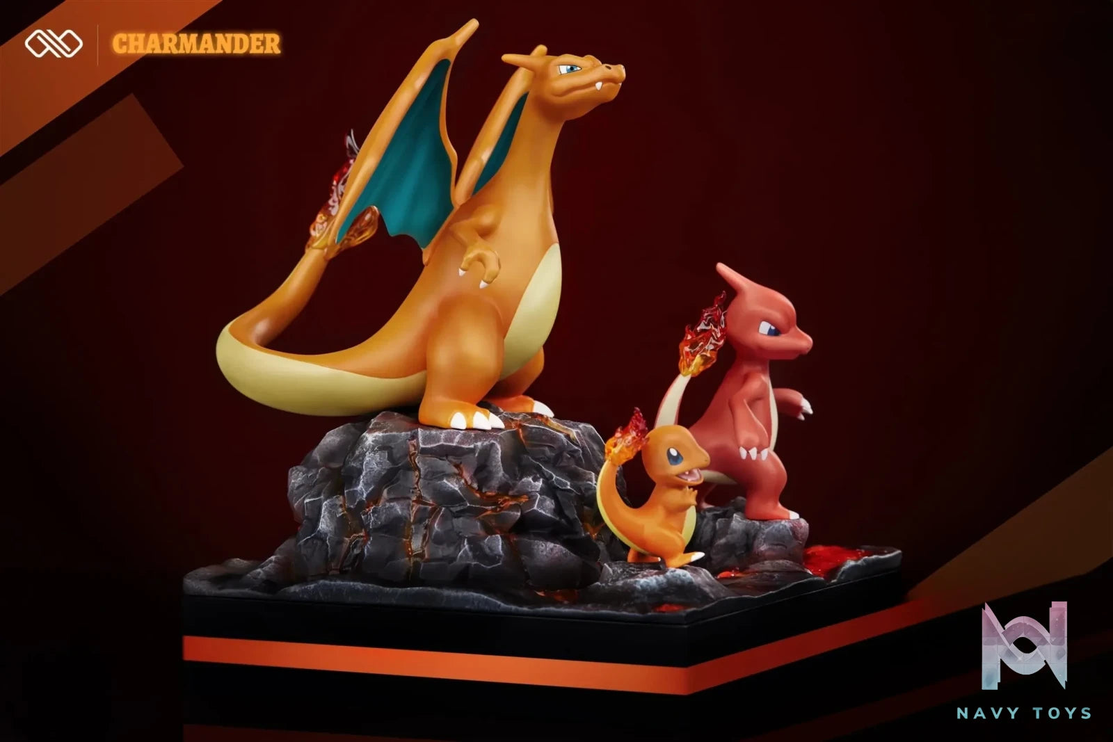 Infinite Studio – Pokémon Charmander evolution group