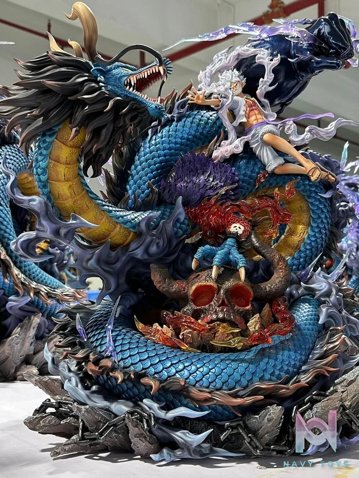 Luffy Nika vs Kaido Dragon - One Piece - OPM Studio resin statue opm studio anime figure