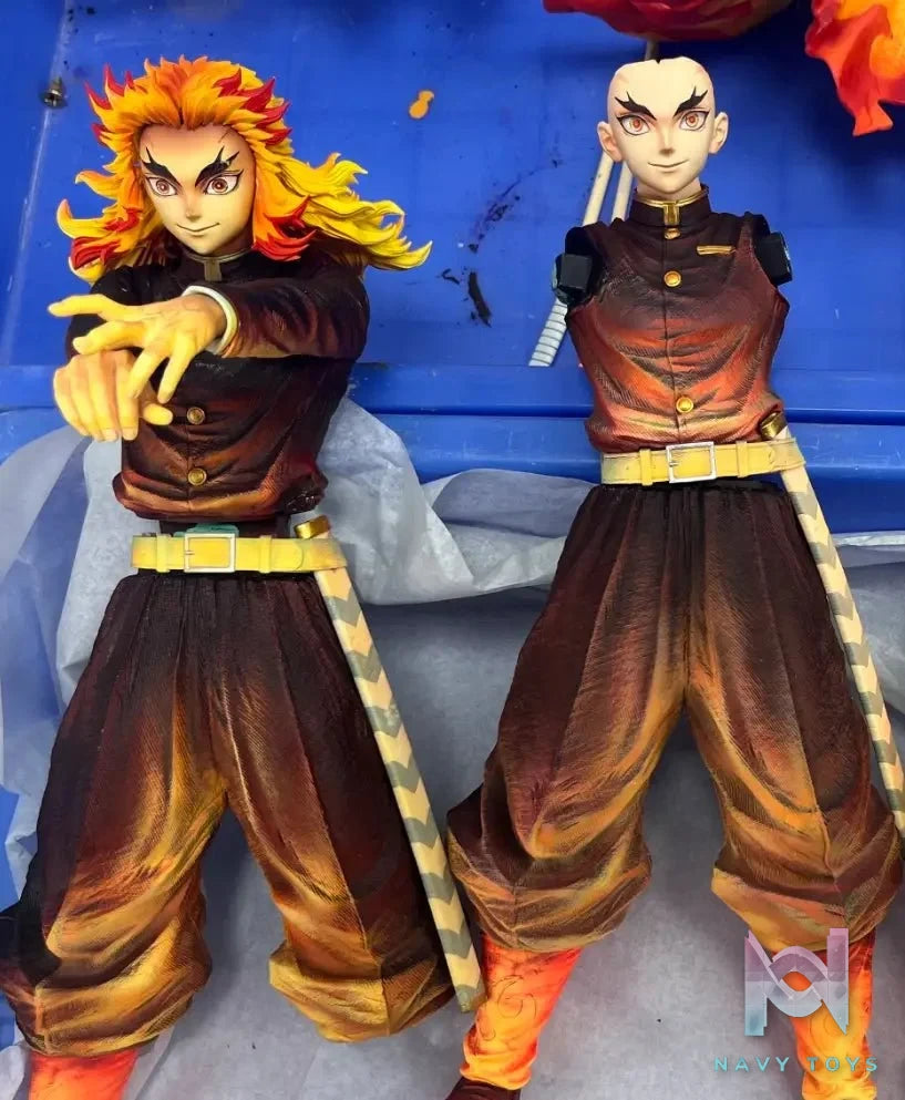 FXW Studio - Demon Slayer Nine Hashira Series Flame Hashira Rengoku Kyojuro resin statue Navy Toys anime figure