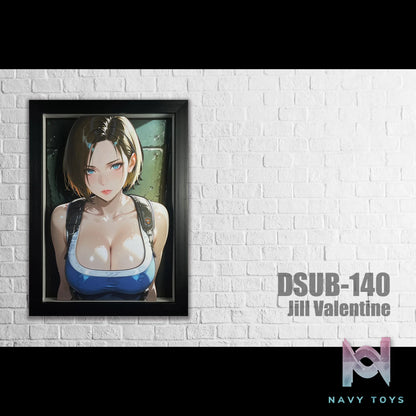 B&W Studio – Jill Valentine 3D Decorative Painting Resident Evil
