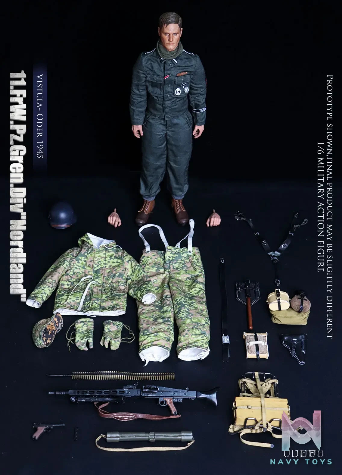 UJINDOU – 1/6 WWII 11. FrW. Pz. Gren. Div “Nordland”, Vistula – Oder 1945 UD9051 (Licensed)