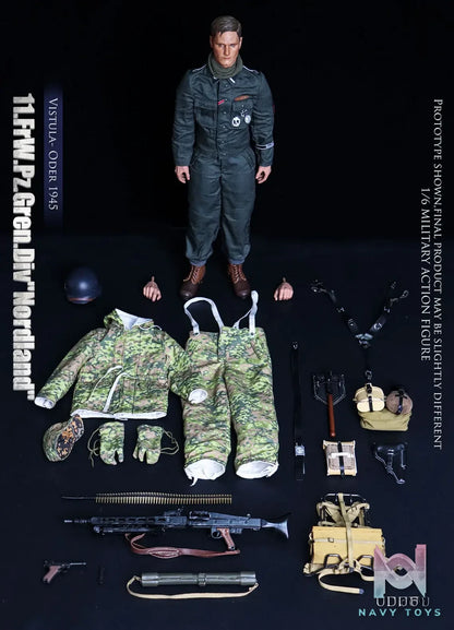 UJINDOU – 1/6 WWII 11. FrW. Pz. Gren. Div “Nordland”, Vistula – Oder 1945 UD9051 (Licensed)
