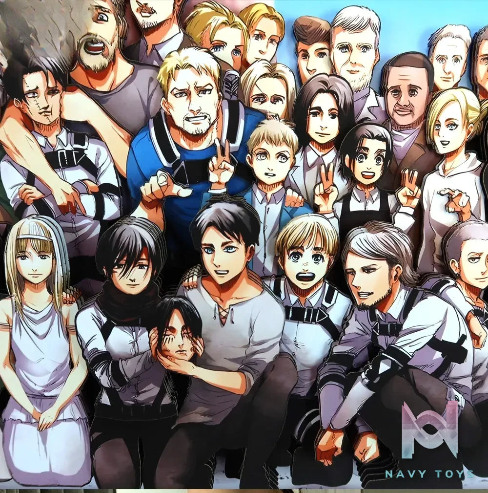 KALA HOME Studio – Attack on Titan Multiple Characters #03 Titan 3D Decorative Painting Attack on Titan