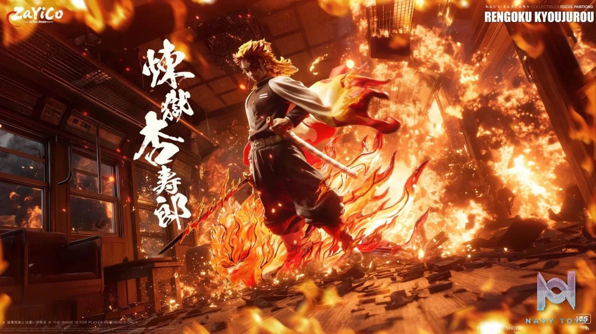 Flame Hashira Kyojuro Rengoku - Demon Slayer - Zayico Studio resin statue Navy Toys anime figure