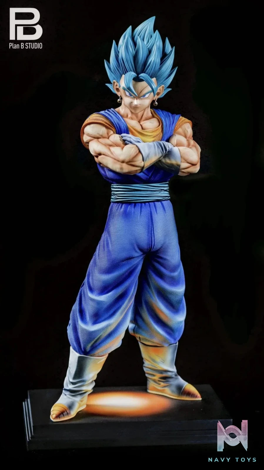 PlanB Studio - Dragon Ball 2.5D color matching Vegetto resin statue Navy Toys anime figure