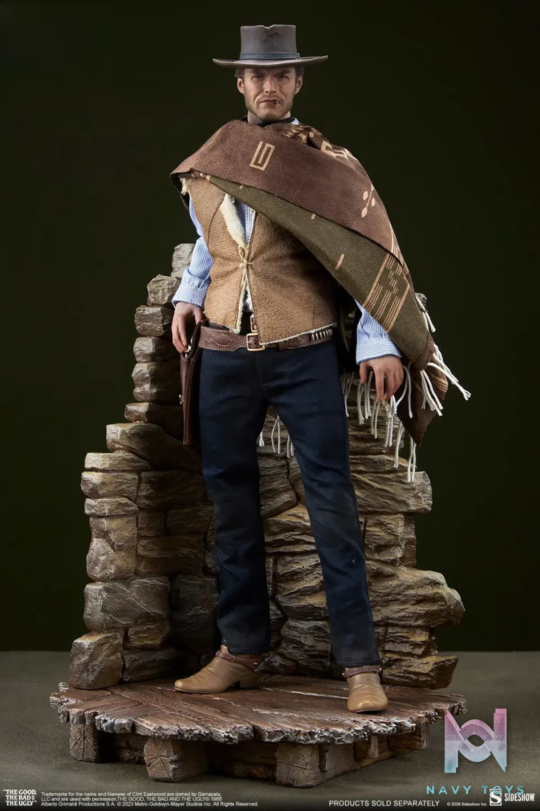Sideshow Collectibles – Western Display Base Sixth Scale Figure Accessory 100529 100530 (Licensed)
