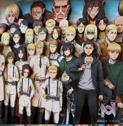 KALA HOME Studio – Attack on Titan Multiple Characters #05 Titan 3D Decorative Painting
