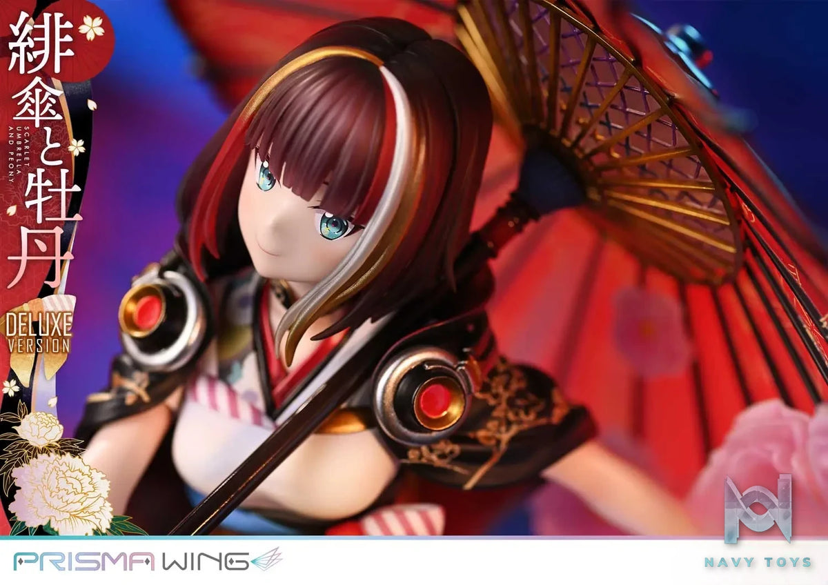 Prime 1 Studio & PRISMA WING Collection – fuzichoco original Illustration Scarlet Umbrella and Peony 1/7 Scale Pre-Painted Figure PWFZCC-01P PWFZCC-01PDX (Licensed)