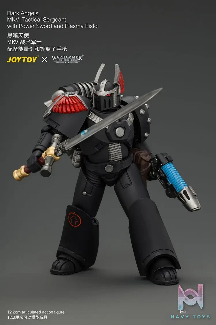 JOYTOY – Dark Angels MKVI Tactical Sergeant with Power Sword and Plasma Pistol JT05138 (Licensed)
