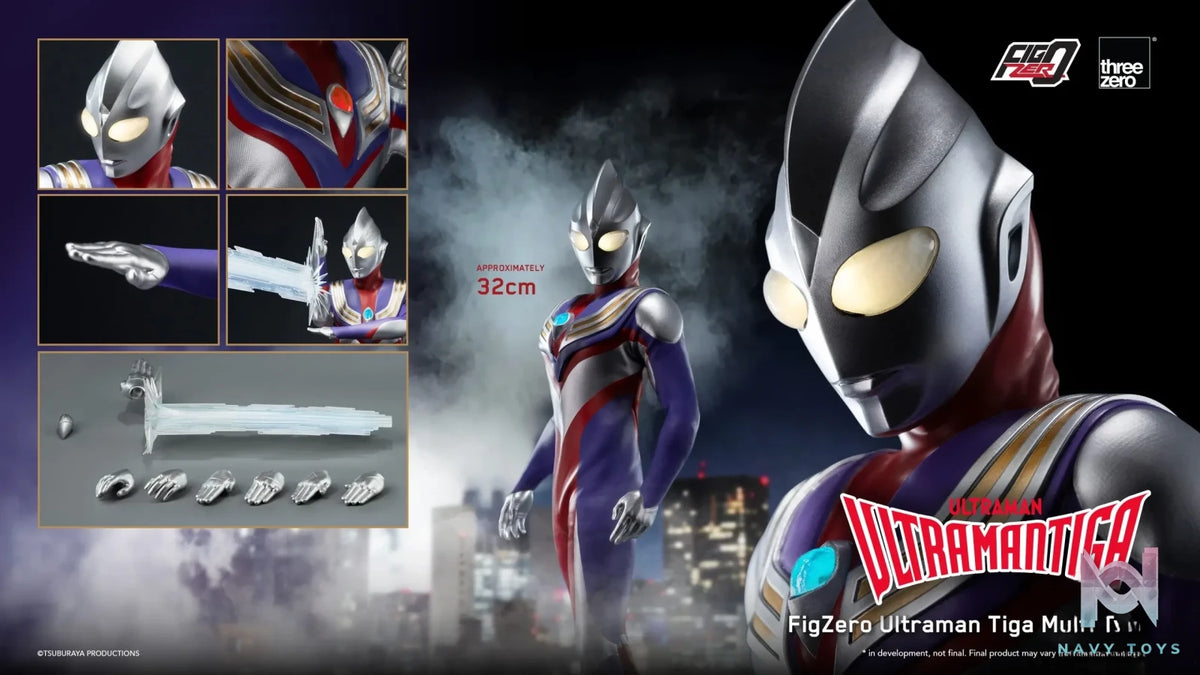 Threezero – Ultraman Tiga FigZero Ultraman Tiga Multi Type 3Z05670W0 (Licensed)