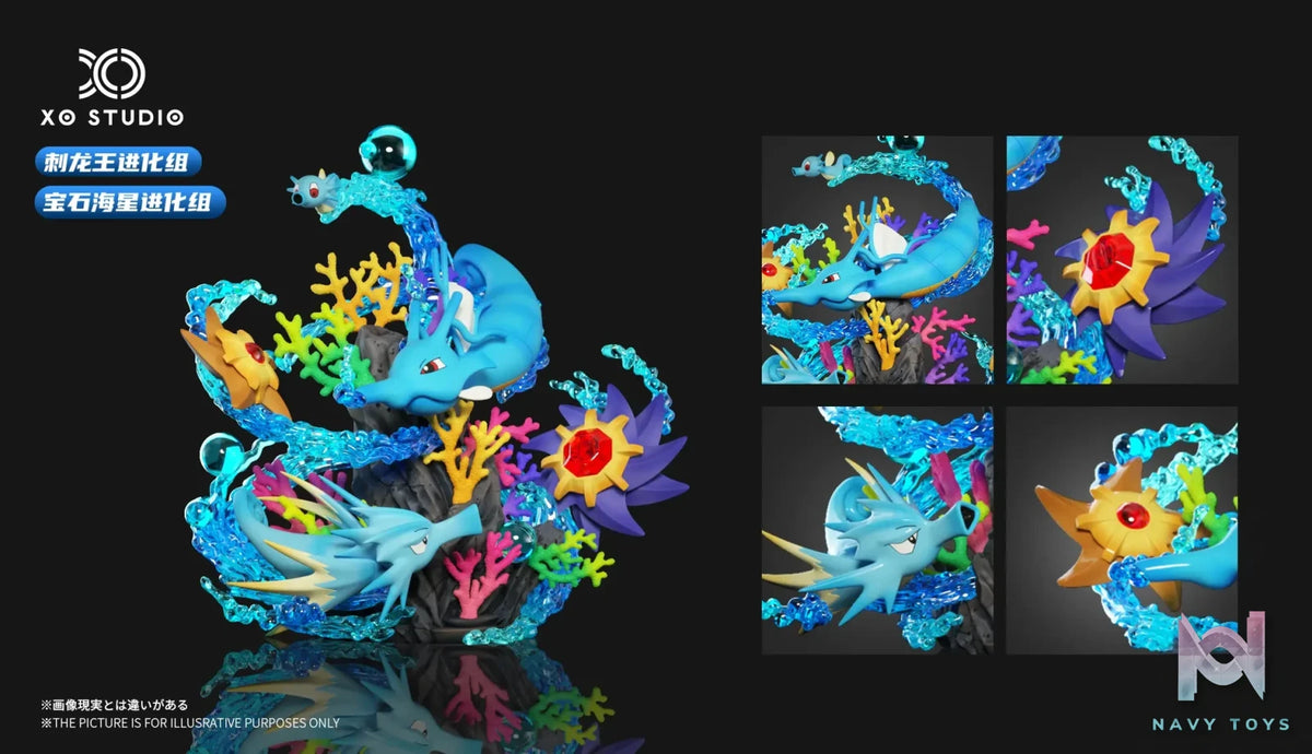 XO Studio – Pokémon 1/20 SCALE WORLD Kingdra Evolution Set & Starmie Evolution Set