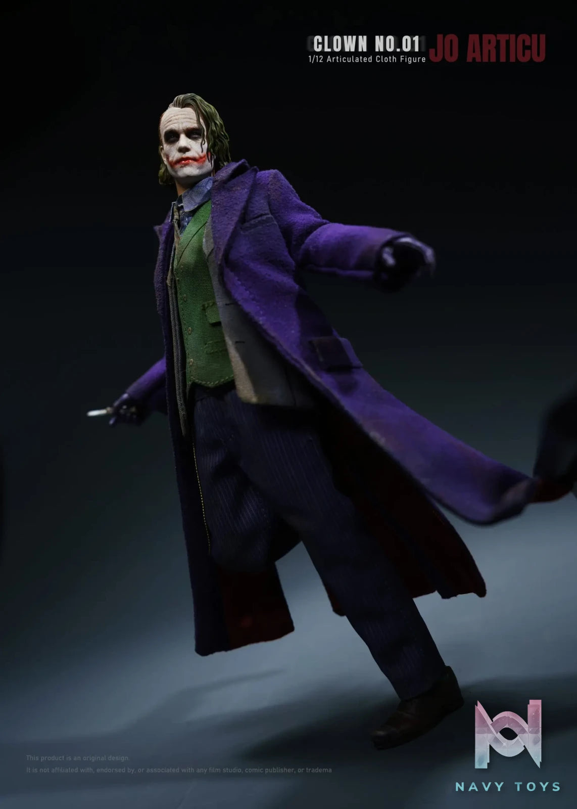 JO ARTICU Studio – CLOWN No.01 1/12 Scale Cloth Outfit Articulated Figure DC Comics