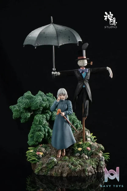 Shen Yin Studio - Howl's Moving Castle Silhouette Moment Series Turnip Head's Guardian resin statue Navy Toys anime figure