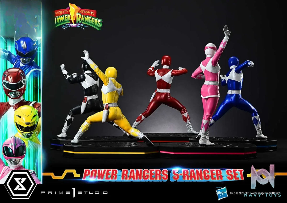 Prime 1 Studio – Premium Masterline Mighty Morphin Power Rangers Power Rangers 5-Ranger Set PMPWR-01 PMPWR-01DX PMPWR-01DXS (Licensed)