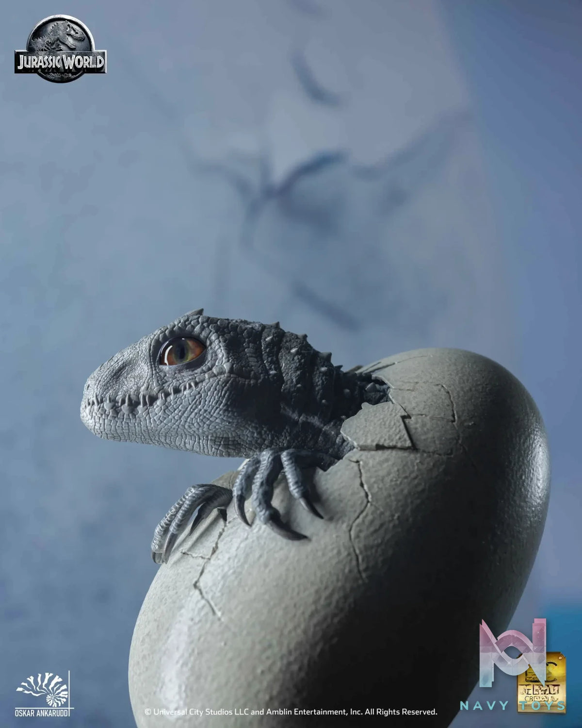 Elite Creature Collectibles (ECC) – Jurassic World Hatching Indominus Rex set 1/2 scale (Licensed)