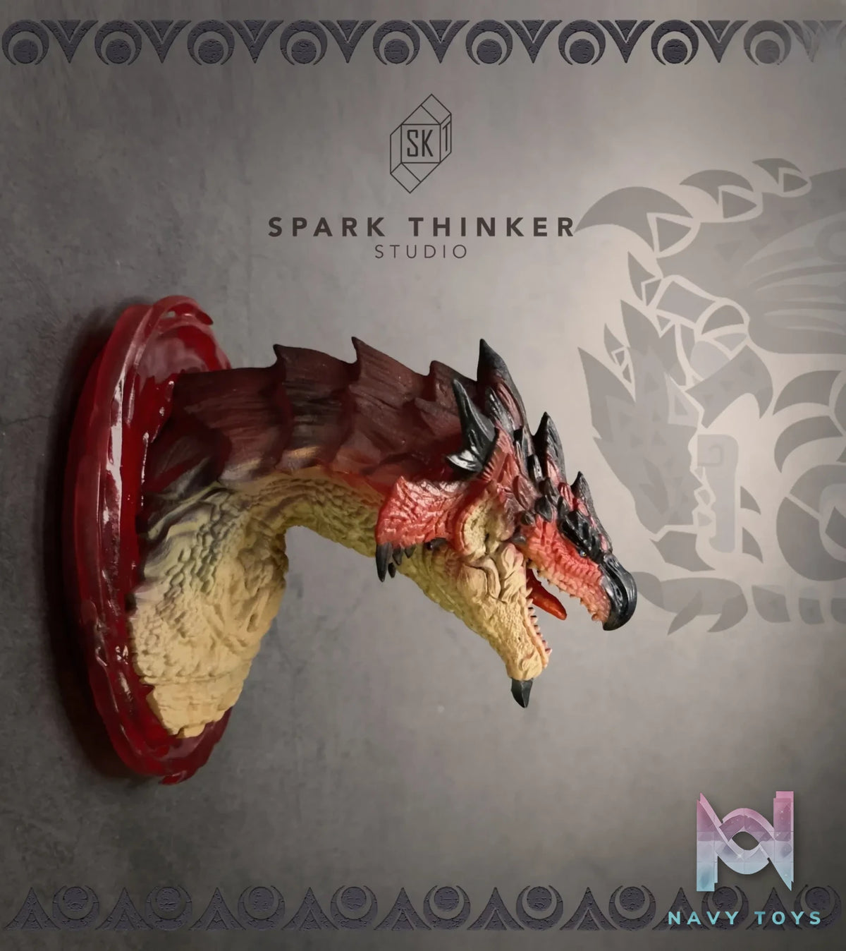 Spark Thinker Studio – Monster Hunter Small Scale Head Statue #1