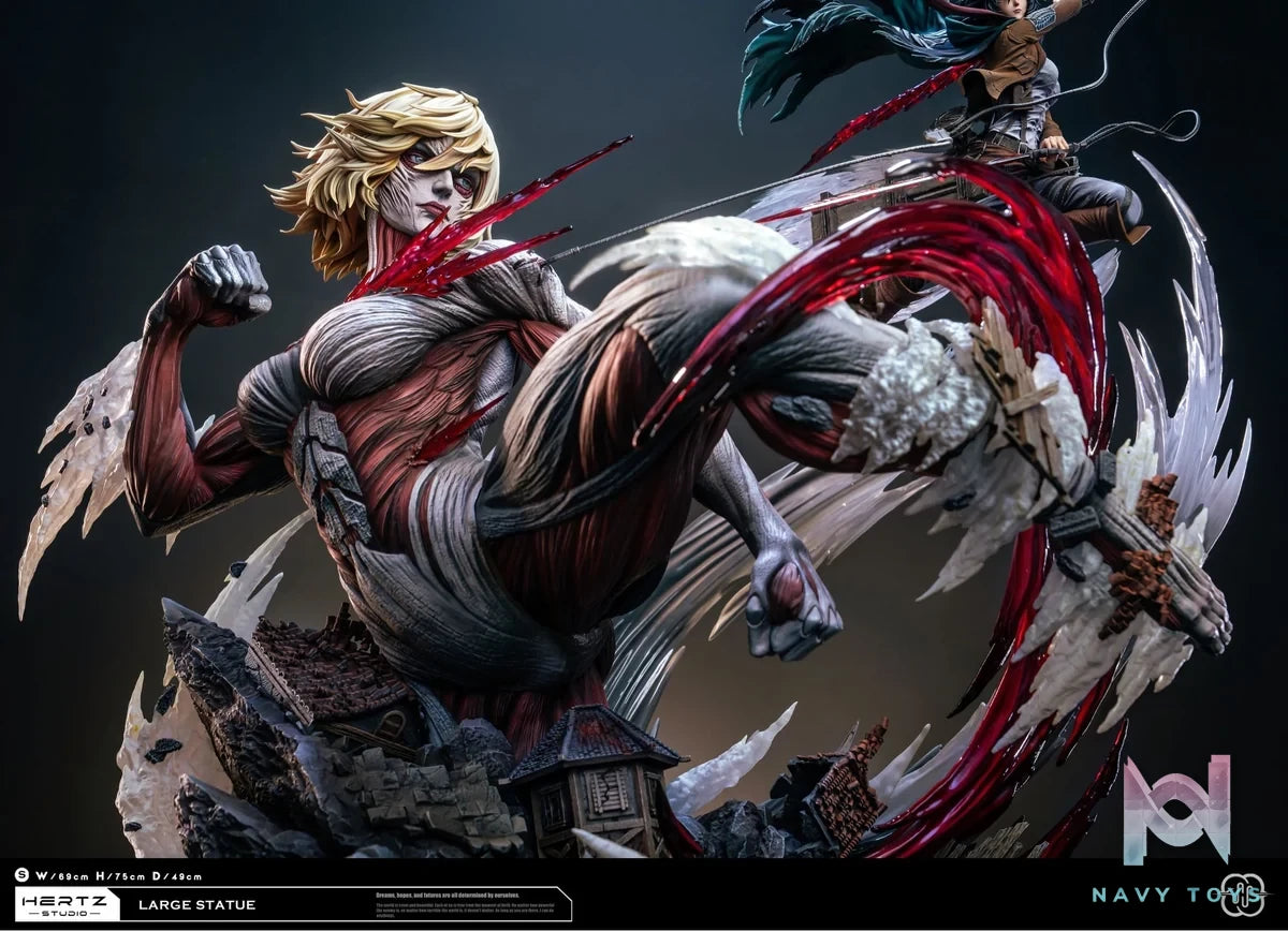 Mikasa vs Female Titan - Attack on Titan - Hertz Studio resin statue Hertz studio anime figure