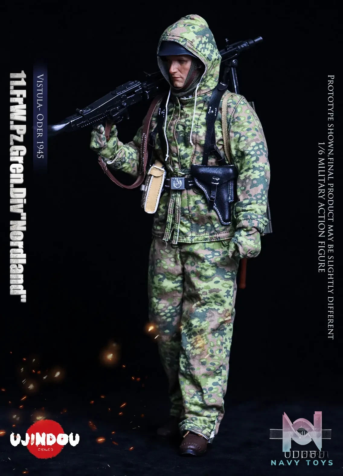 UJINDOU – 1/6 WWII 11. FrW. Pz. Gren. Div “Nordland”, Vistula – Oder 1945 UD9051 (Licensed)